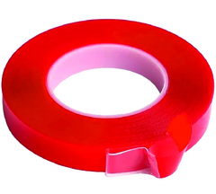 Скотч 3M двухсторонний, акриловый, прозрачный, для авто, для дома, 10 мм х 5 м (клейкая лента прозрачная, двусторонняя)