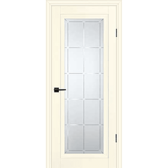 Купить Межкомнатная дверь экошпон Profilo Porte PSC-35 магнолия остеклённая