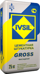 Штукатурка цементная IVSIL GROSS 25кг