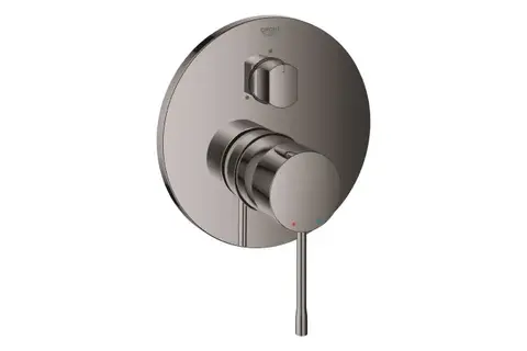 GROHE Essence 24169A01 Внешняя часть смесителя для ванны скрытого монтажа на 3 потребителя, круглая, темный графит глянец