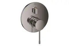 GROHE Essence 24169A01 Внешняя часть смесителя для ванны скрытого монтажа на 3 потребителя, круглая, темный графит глянец фото