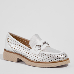 Кожаные лоферы Donna Soft 2356 c перфорацией