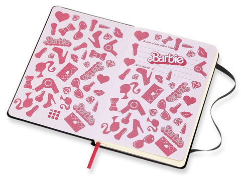 Блокнот Moleskine Barbie LE, цвет черный, без разлиновки