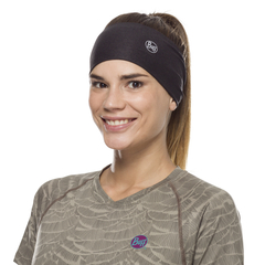 Повязка-чалма летняя Buff Headband Tapered CoolNet Solid Black - 2