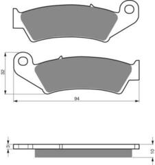 Тормозные колодки дисковые 052 AD