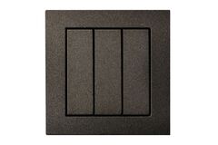 Выключатель Трехклавишный Антрацит LIREGUS EPSILON