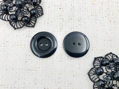 Пуговицы, d 2,5 см, чёрный