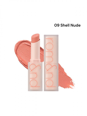 Помада для губ матовая ROM&ND Zero Matte Lipstick 09 Shell Nude