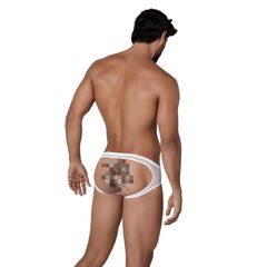 Белые трусы-джоки с ажурными вставками Urge Jockstrap - 