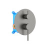 Aquatek AQ1346BGM AQ1346BGM ЕВРОПА смеситель для ванны 2 режима (внешняя и скрытая часть), шлиф. черный хром