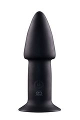 Черный анальный вибратор 5INCH RECHARGEABLE BUTTPLUG - 12,7 см. - 