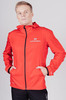 Беговой ветрозащитный костюм с капюшоном Nordski Run Light Red 2022 с прямыми брюками
