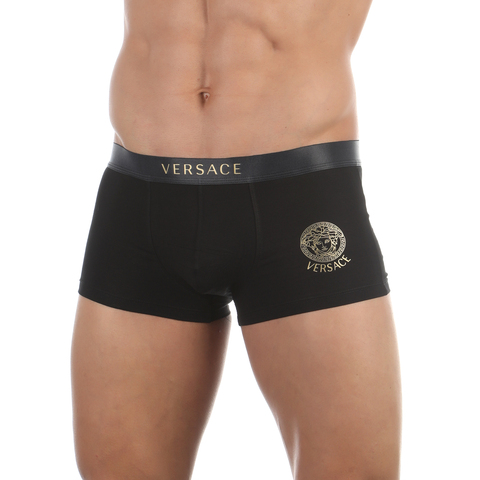 Мужские трусы боксеры черные Versace