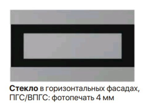 Кухня Скала шкаф верхний горизонтальный стекло высокий фотопечать 800