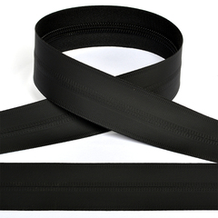 Молния спираль рулонная водонепроницаемая, Т8, чёрный