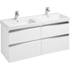 Roca ZRU9307637 Roca    Z.RU93.0.763.7 The Gap Тумба под раковину 120см. белый глянец 4 ящика