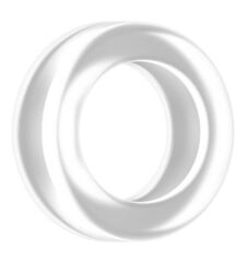 Прозрачное эрекционное кольцо Cockring No.39 - 