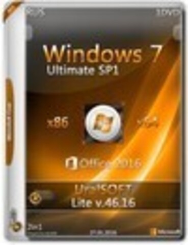 Windows 7 x86/x64 Ultimate Lite & Office2016 v.46.16 [2016, RUS]