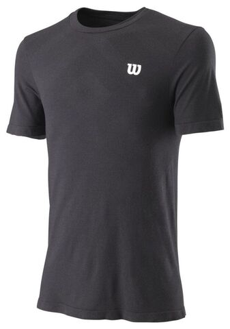 Футболка теннисная Wilson Surge Seamless Crew M - black