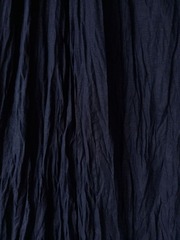 Сара. Платье льняное макси, темно-синее с вышивкой PL-42-23-01