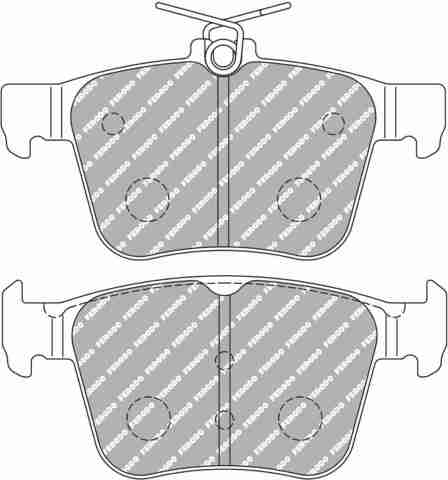 FCP4697H Тормозные колодки дисковые спортивые DS2500