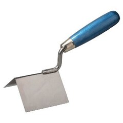 Кельма угловая 80х60х60мм стальная для внешних углов буковая ручка Сибртех