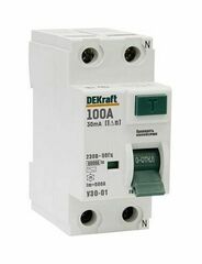 14059 Выключ.диф.тока УЗО03-2Р-100А-030 DEK