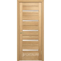 Купить Межкомнатная дверь массив дуба Порталини 7 остеклённая