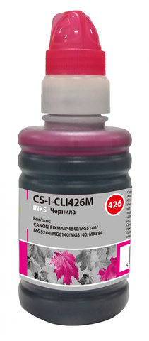 Чернила Cactus CS-I-CLI426M Пурпурный / Magenta 100мл для Canon Pixma MG5140/5240/6140/8140/MX884