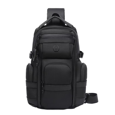 Картинка рюкзак однолямочный Ozuko 9808 Black - 19