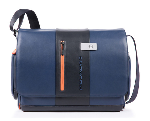 Сумка мужская Piquadro Urban, синий/серый, кожа натуральная (CA1592UB00/BLGR)