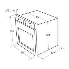 Встраиваемый духовой шкаф Maunfeld EOEH 7611SCB