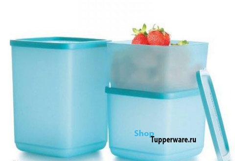 кубикс набор в голубом цвете tupperware