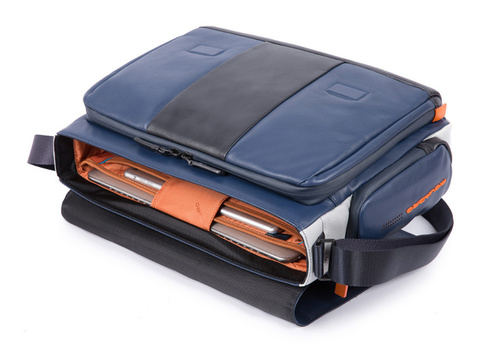 Сумка мужская Piquadro Urban, синий/серый, кожа натуральная (CA1592UB00/BLGR)