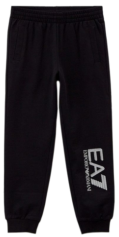 Детские теннисные брюки EA7 Boys Jersey Trouser - black