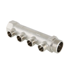 Коллектор VALTEC с наружной резьбой 3/4", 3 х 1/2" (арт.VTc.500.N.0503)