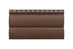 Сайдинг ПВХ Орех темный 3,1х0,226 Альта Профиль Blockhouse 2 перел. ВН-03 акр. 1шт