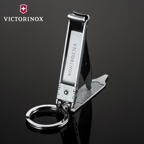 Книпсер Victorinox с пилкой для ногтей и кольцом для ключей, металлический, в чехле (8.2055.C)