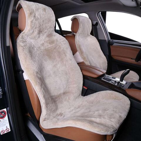 Накидка на пер.сидение 1шт,(ДЛЯ ДЖИПА) Цельная шкура (Овчина) Короткий ворс (Австралия)