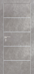 Дверь PX-12 AL кромка с 2-х ст. / Цвет Серый бетон / Двери PROFILO PORTE