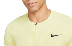 Теннисное поло Nike Court Dri-Fit Adventage Slam Tennis Polo - lemon chiffon/black