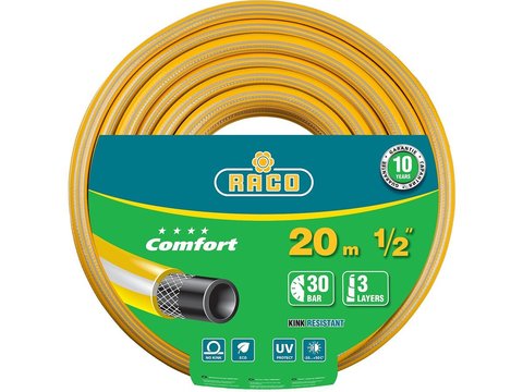 RACO COMFORT 1/2? 20 м, 30 атм, трёхслойный, армированный, Поливочный шланг (40303-1/2-20)