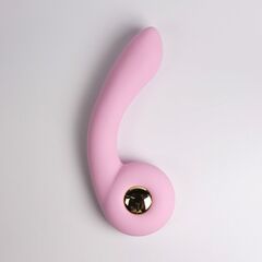 Розовый вибростимулятор точки G с нагревом Bendable Heating G-Spot Vibrator - 