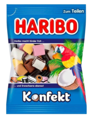 Жевательный мармелад Haribo Konfekt с лакрицей и какао