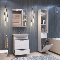 Шкаф навесной с зеркалом Callao 600 (правый) со спотом