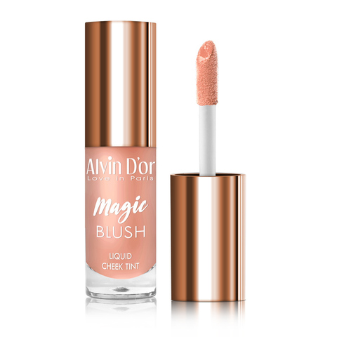 Alvin d'or AD-48 Румяна-тинт жидкие для лица  Magic blush liquid тон 04 alegria/розово-персиковый