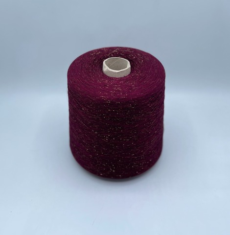 Industria Italiana (пр.Италия),art- Frizzante 3500 м/100гр, 70%Вискоза, 15%Металлик(Люрекс), 15%Полиамид, цвет-Винный(112/101). арт-36587