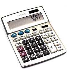 
          Калькулятор Alingar 14 разрядов, 205*155*30 мм, металлик, "CT-914C"