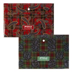 
          Папка-конверт на кнопке, Sahand, A4 220х320 мм, 180 мкм, пластик, с рисунком, "Classic", ассотри