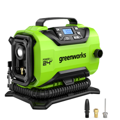 Компрессор автомобильный Greenworks ACG301 24V/12V аккумуляторный, без АКБ и ЗУ